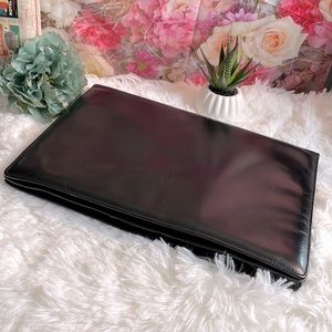 Cartier Vintage Black Leather Portfolio